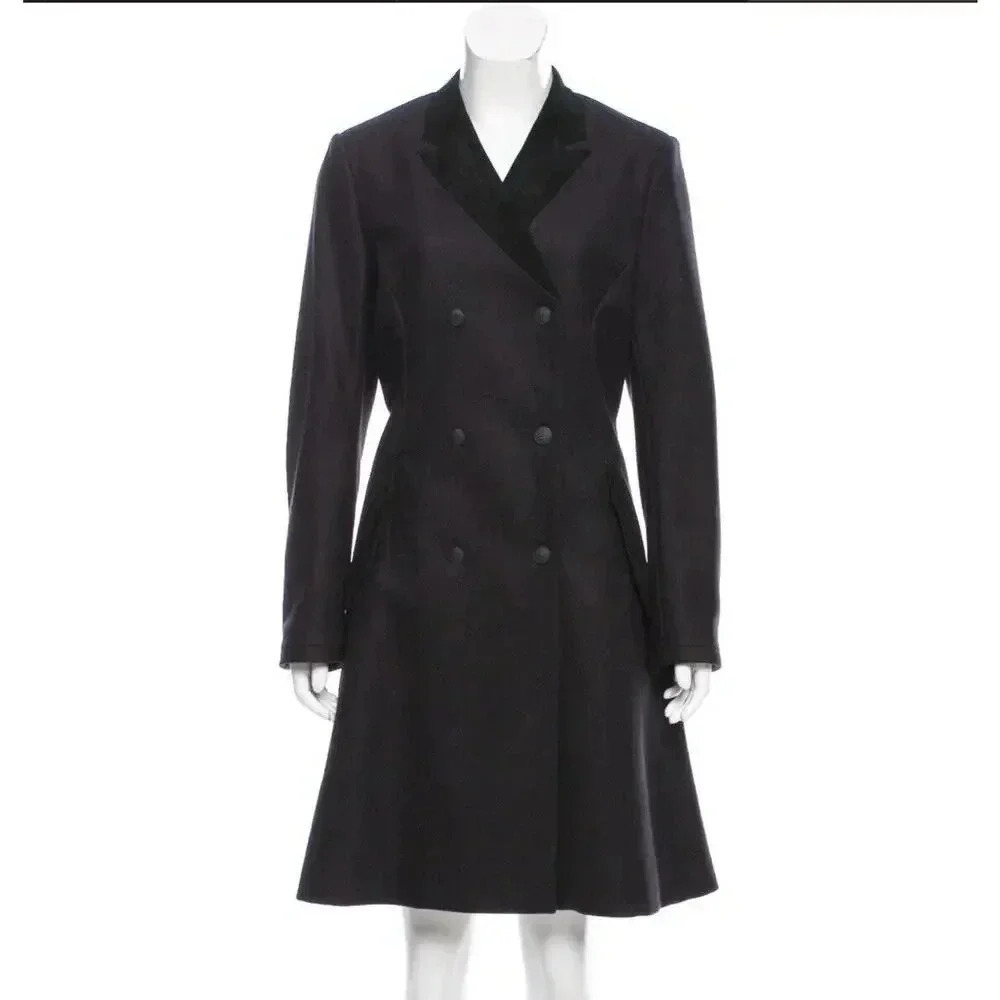 $895 rag & bone Cate Suede Velvet Lamb Leather Size 2 Button Jacket Coat Womens - Picture 12 of 14
